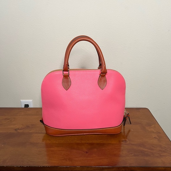 Dooney & Bourke Pink Leather Zip Zip Satchel Pebble Grain NWOT - Picture 5 of 16